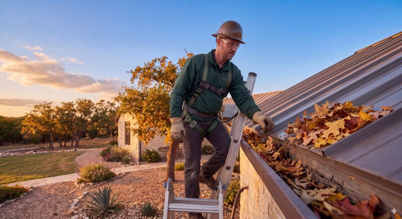 Fall Gutter + Roof Prep
